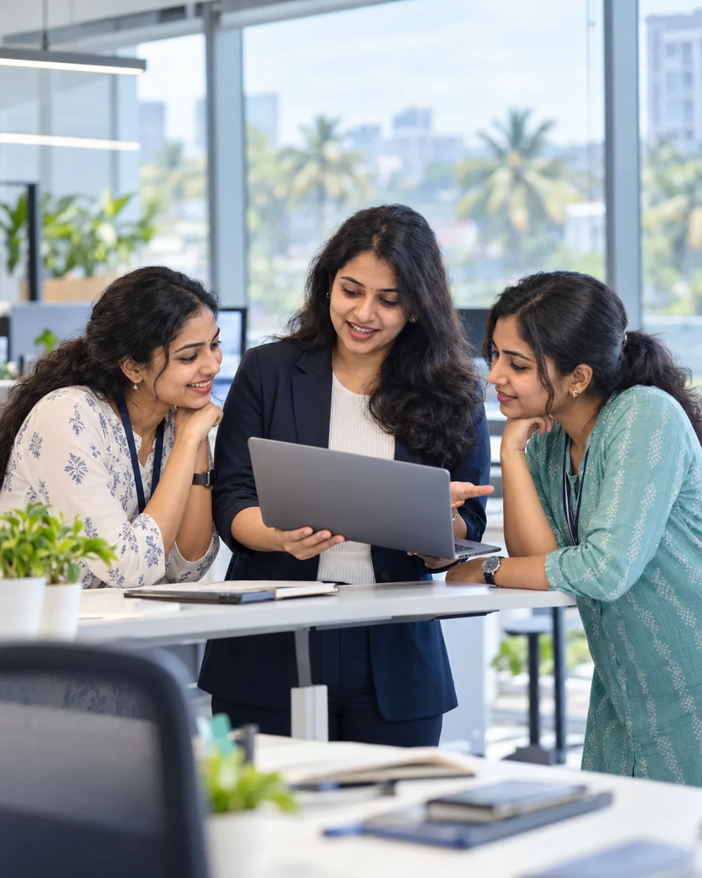 Women-led software team at Eway Infratech, Kochi