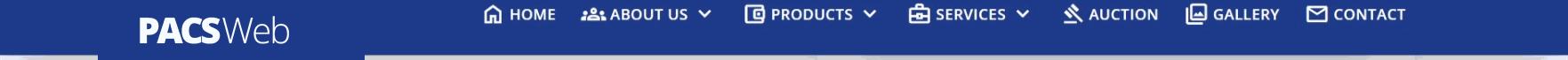 PACSWeb persistent navigation bar